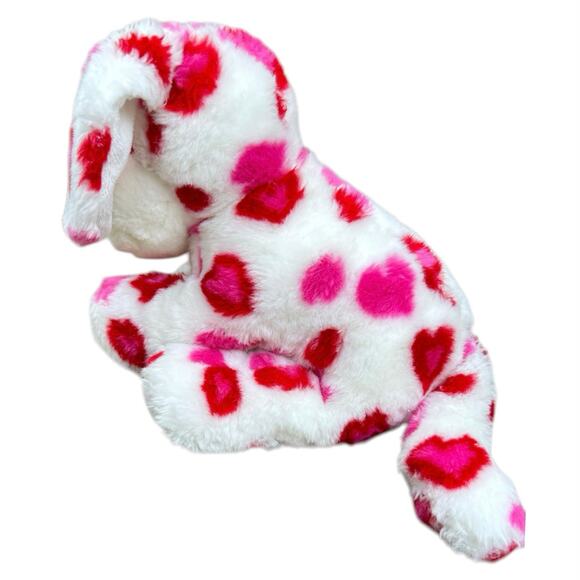 Build A Bear Hearts For You Puppy Dog Red, Pink and White No Tush Tag - Picture 2 of 10